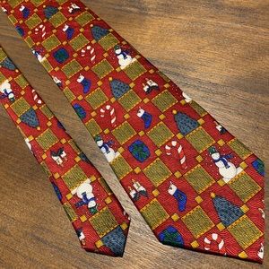 Novelty Christmas silk neck tie